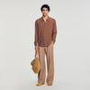 Catena Shirt Ml Floaty chain print shirt Tobacco Brown