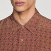 Catena Shirt Ml Floaty chain print shirt Tobacco Brown