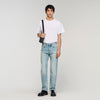 Regular Stonewash And Whiskers Regular jeans Light Blue - Denim