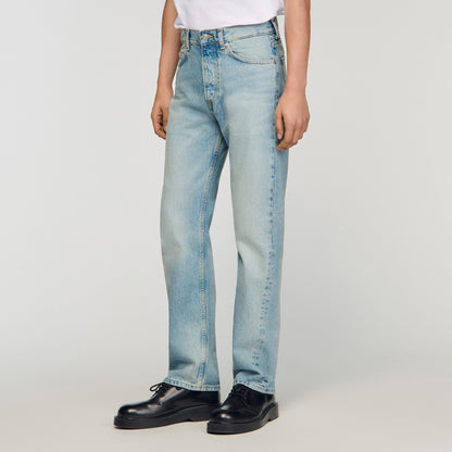 Regular Stonewash And Whiskers Regular jeans Light Blue - Denim