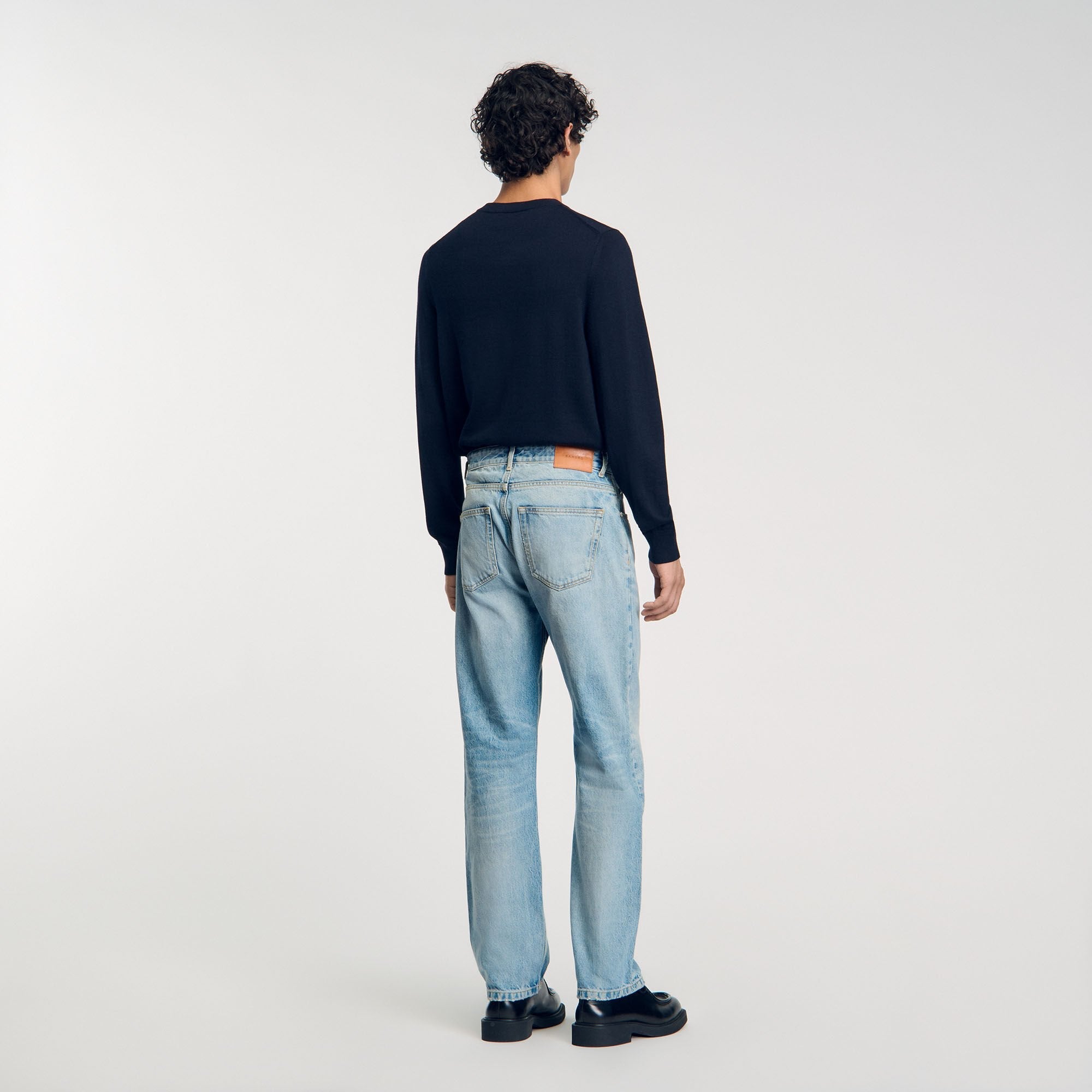 Regular Stonewash And Whiskers Regular Stonewash And Whiskers Light Blue - Denim