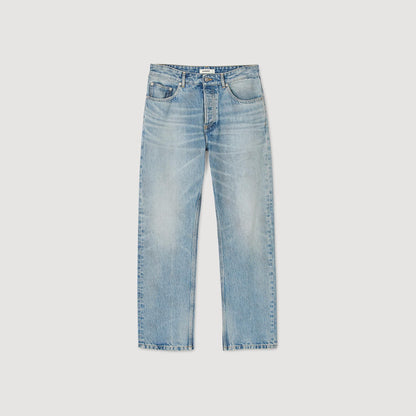 Regular Stonewash And Whiskers Regular jeans Light Blue - Denim