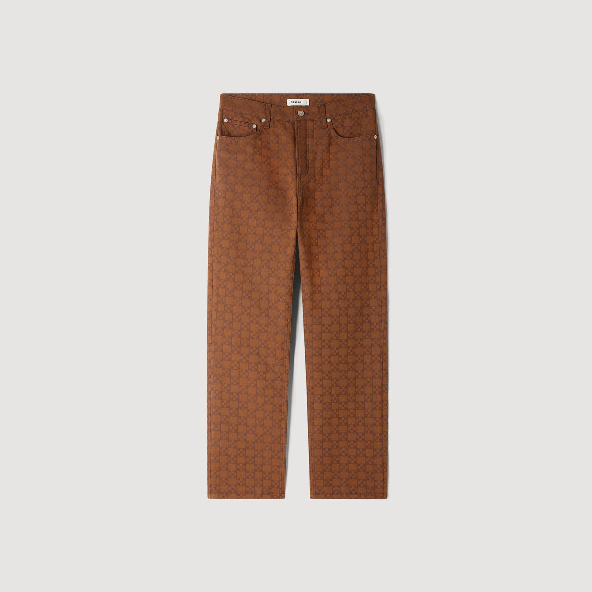 Regular Gold Cross Square Cross motif jeans Tobacco Brown