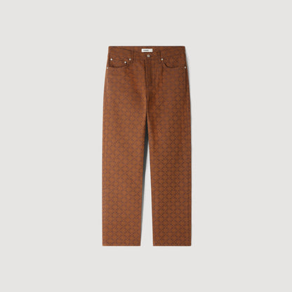 Regular Gold Cross Square Cross motif jeans Tobacco Brown