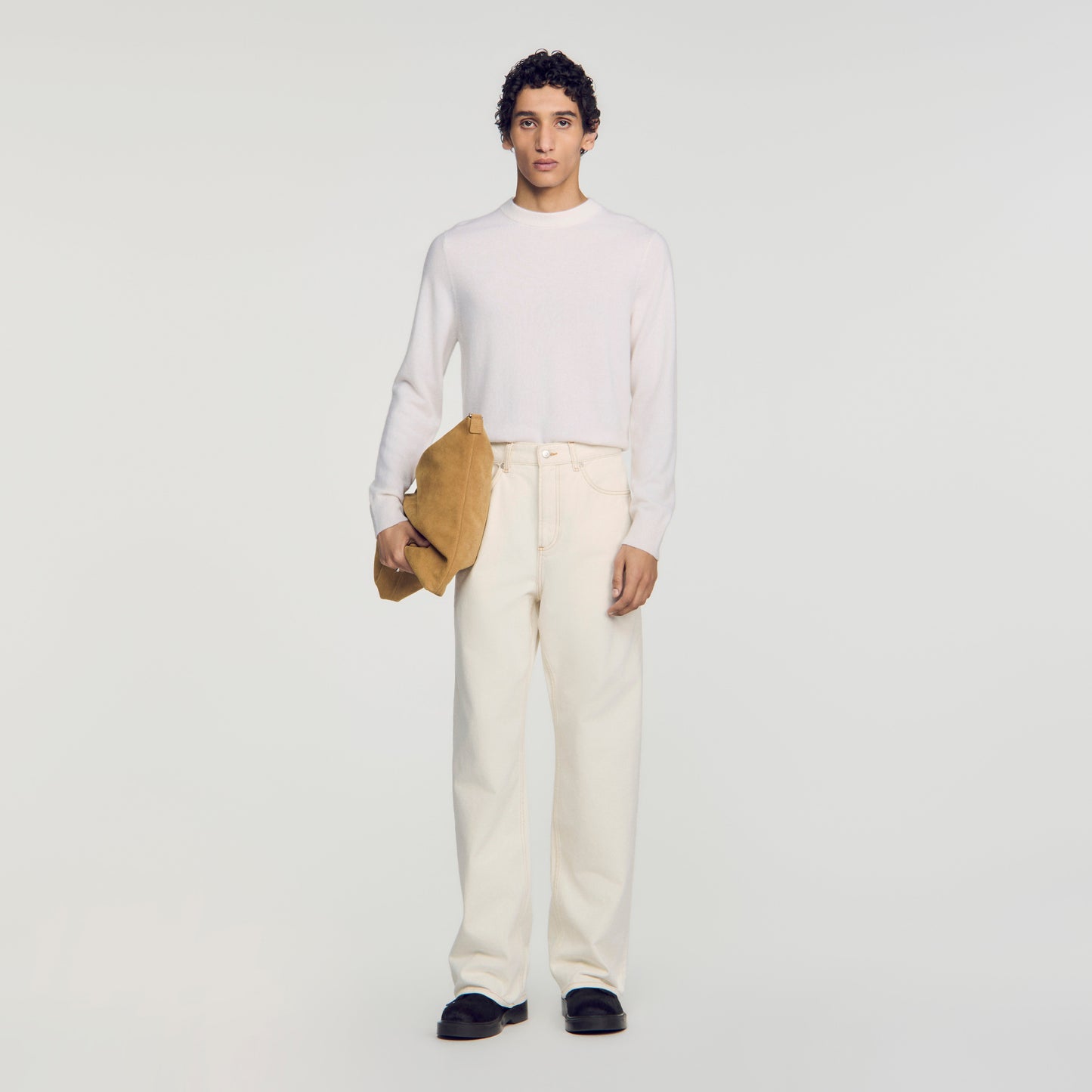 Baggy Ecru Baggy contrast jeans Ecru