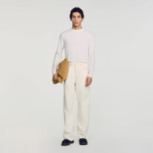 Baggy Ecru Baggy contrast jeans Ecru