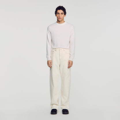 Baggy Ecru Baggy contrast jeans Ecru