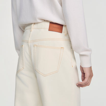 Baggy Ecru Baggy contrast jeans Ecru