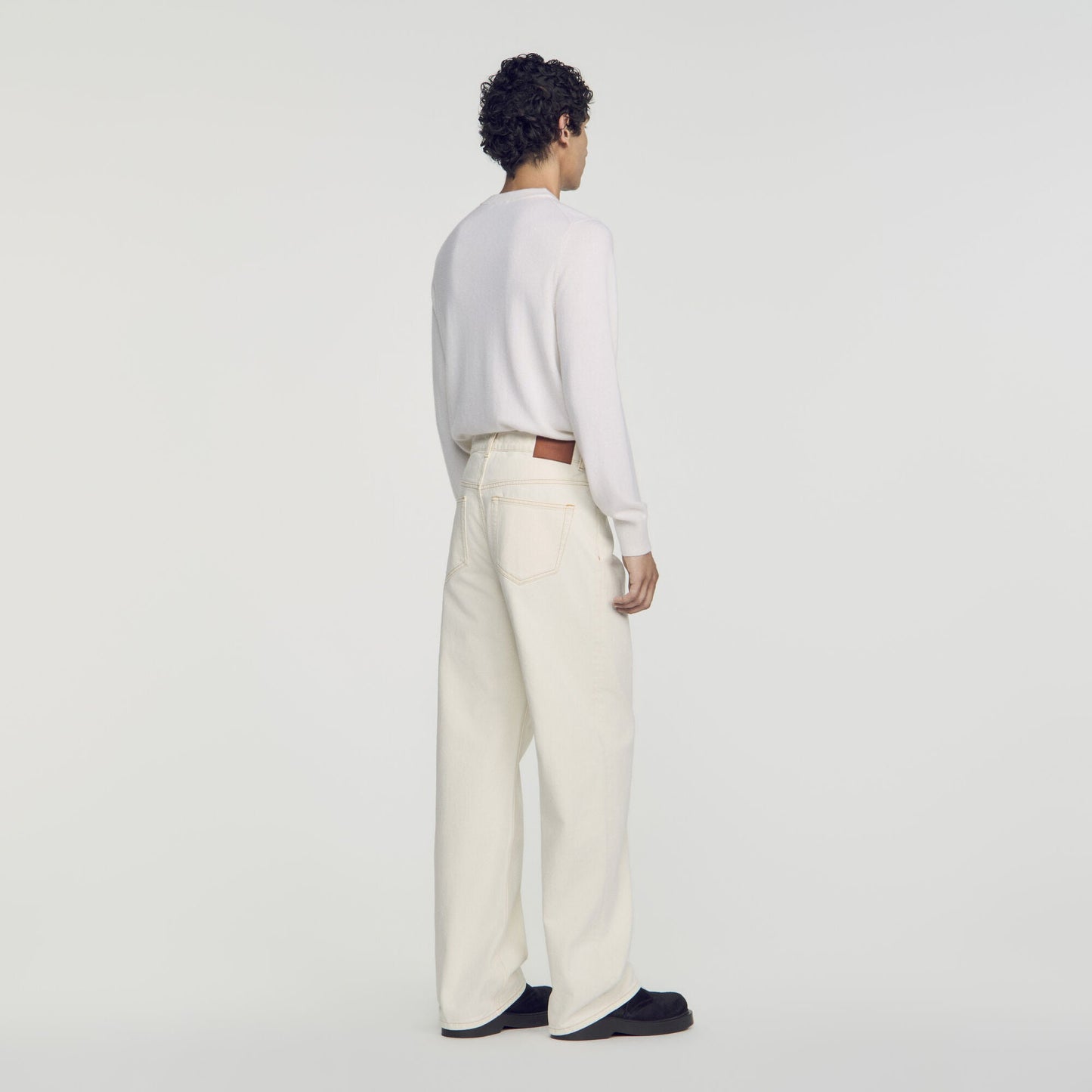 Baggy Ecru Baggy contrast jeans Ecru