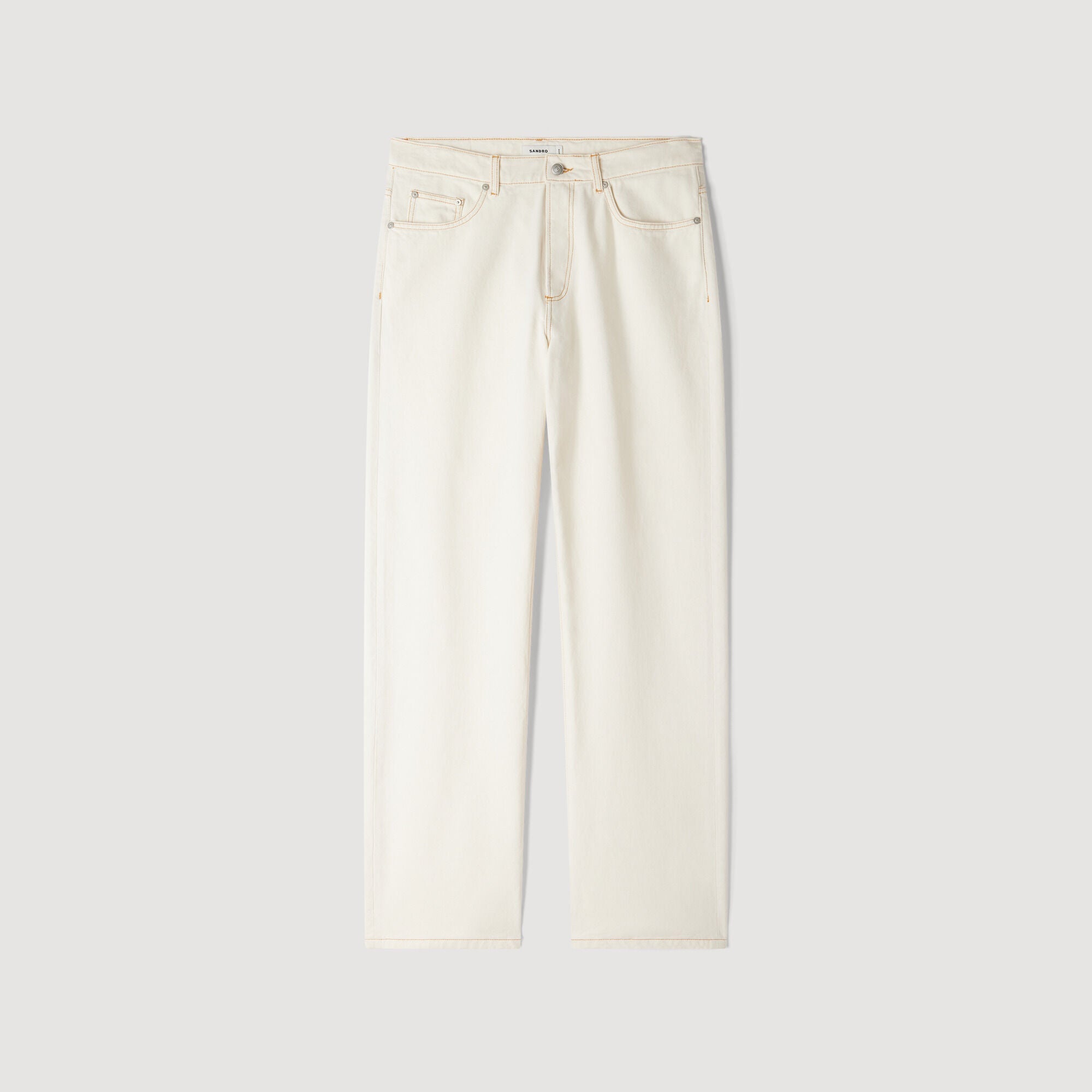 Baggy Ecru Baggy contrast jeans Ecru