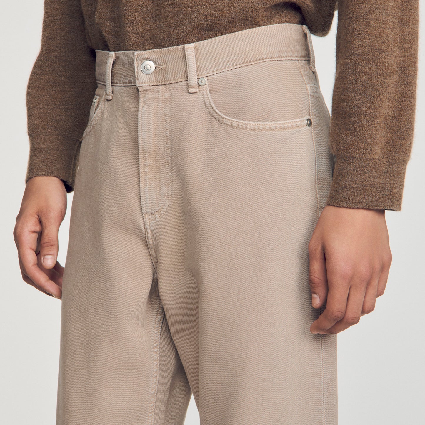 Baggy Beige Overdyed baggy jeans Beige