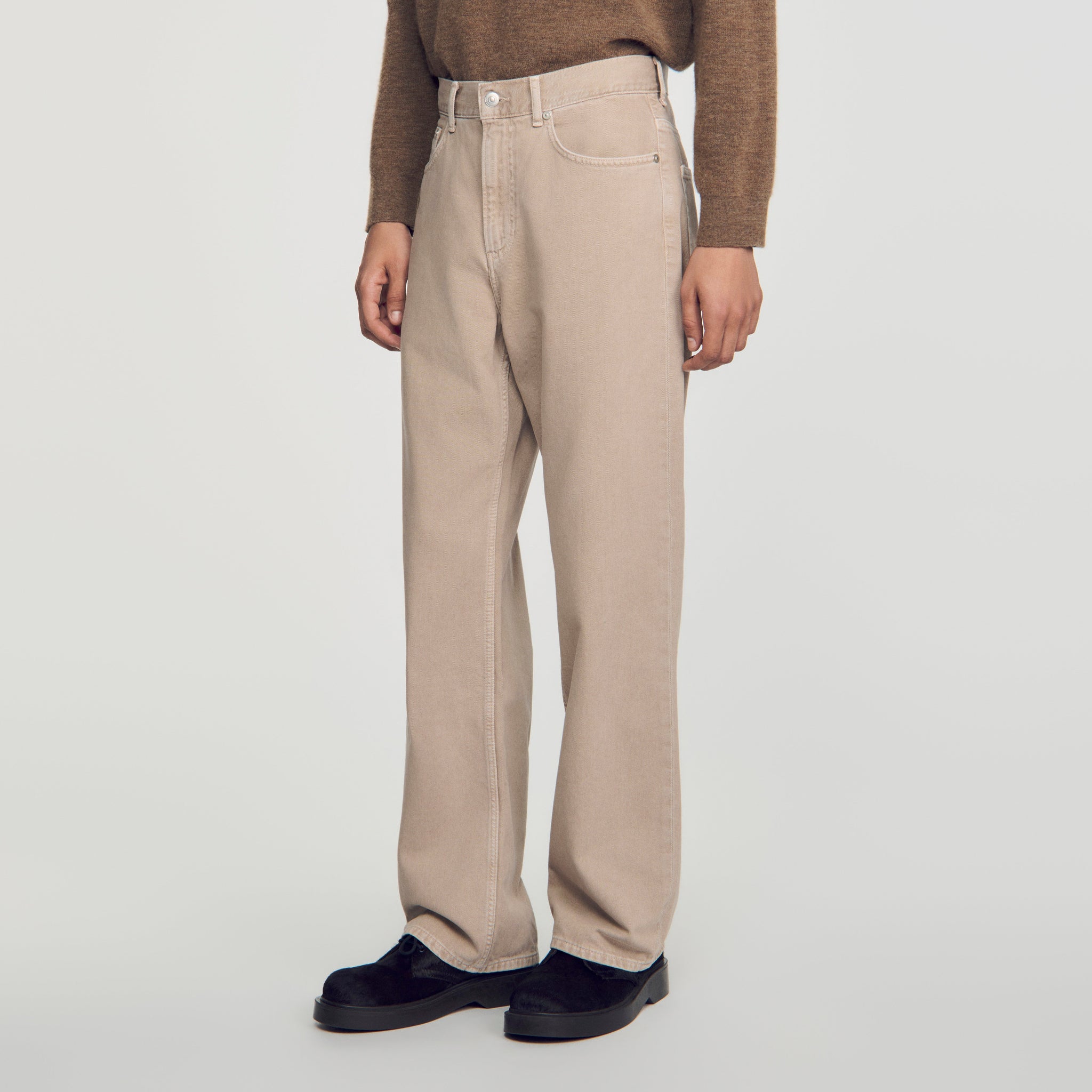 Baggy Beige Overdyed baggy jeans Beige