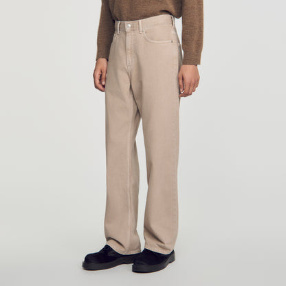 Baggy Beige Overdyed baggy jeans Beige