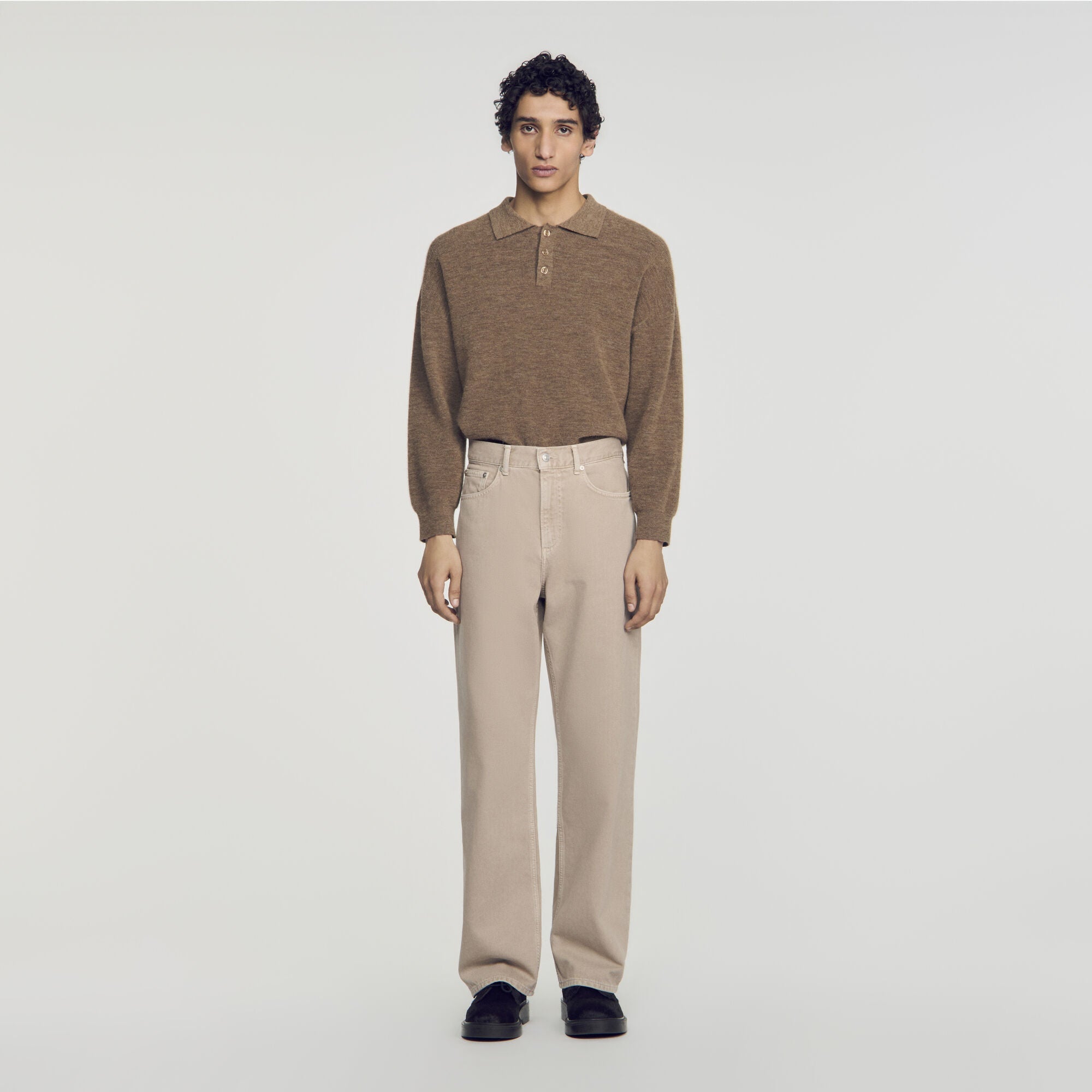 Baggy Beige Overdyed baggy jeans Beige