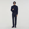 Jersey Pli  Elastic waist Trousers Black
