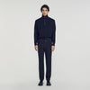 Jersey Pli  Elastic waist Trousers Black