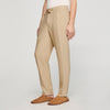 Jersey Pli Elasticated Straight Trousers Cappucino