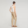 Jersey Pli Elasticated Straight Trousers Cappucino