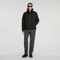 Puffy Vest Wool Filling Sleeveless zipped puffer jacket Black