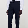 Classic Wool Suit Trousers Navy Blue