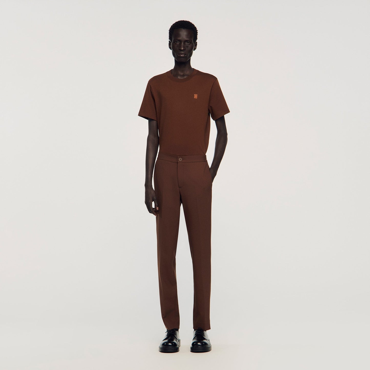 Jersey Jersey Trousers Cognac