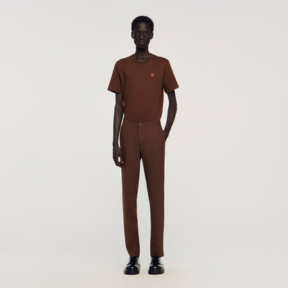 Jersey Jersey Trousers Cognac
