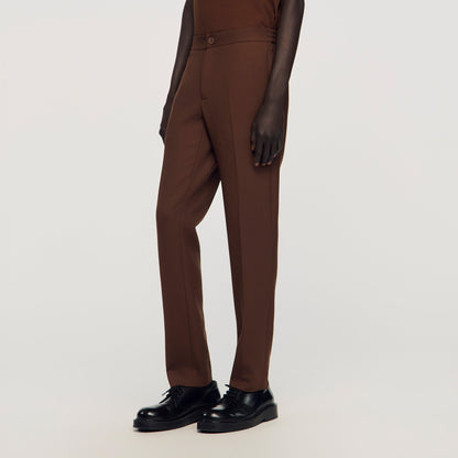 Jersey Jersey Trousers Cognac