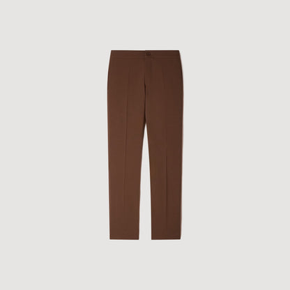 Jersey Jersey Trousers Cognac