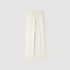 Large Jersey Wide-Leg Trousers Ecru