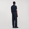 Large Jersey Wide-Leg Pants Black