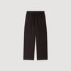 Large Jersey Wide-Leg Trousers Dark Chocolate