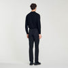 New Alpha Elasticated Straight-Leg Pants Black