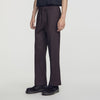 Alpha Cotton Large  Straight Leg Trousers Chocolate