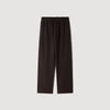 Alpha Cotton Large  Straight Leg Trousers Chocolate