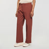 Elasticated Wide Leg Cotton Trousers Terra