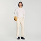 Pierre Pants Linen Wide-Leg Cotton Linen Trousers Ecru