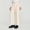 Pierre Pants Linen Wide-Leg Cotton Linen Trousers Ecru