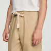 Rope Pant Wide-leg cotton trousers Cappucino