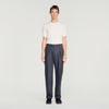 Gerard Pants Wool Wide-leg wool trousers Charcoal Grey