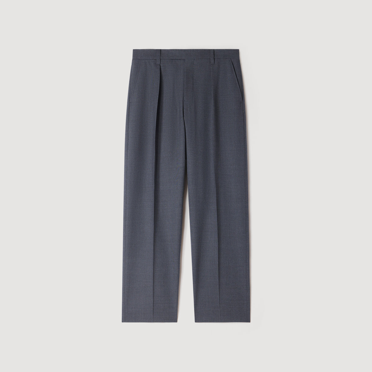 Gerard Pants Wool Wide-leg wool trousers Charcoal Grey
