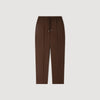 New Alpha Elasticated wool trousers Tabac Fonce