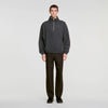 L Fleece Zipped standing collar sweatshirt Dark Grey