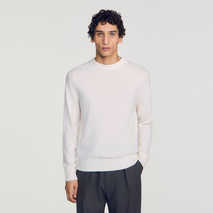 Crewneck Cashmere Cashmere jumper Ecru