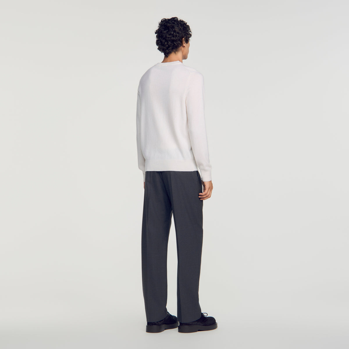 Crewneck Cashmere Cashmere jumper Ecru