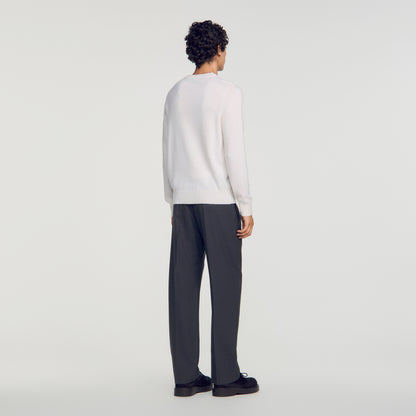 Crewneck Cashmere Cashmere jumper Ecru