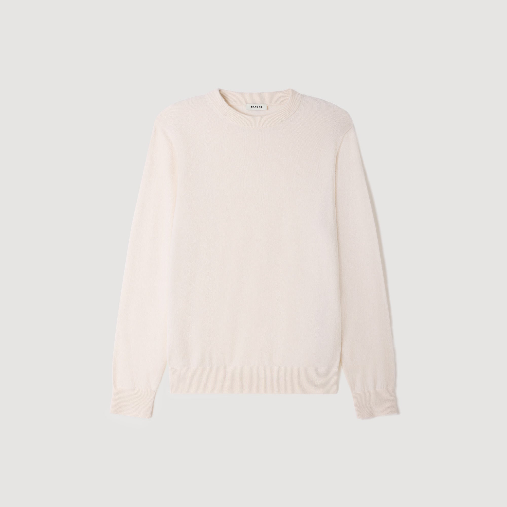 Crewneck Cashmere Cashmere jumper Ecru
