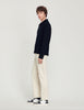 Trucker Cardigan Zip-Up Wool Cardigan Black