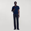 Knitted Polo Shirt Navy Blue