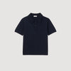 Knitted Polo Shirt Navy Blue
