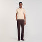 Short-Sleeve Knitted Polo Shirt Oats